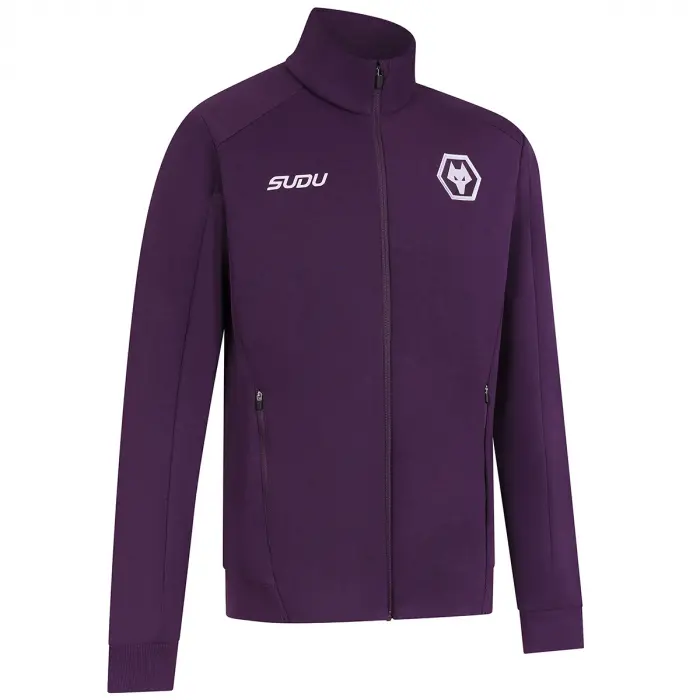 Wolverhampton Wanderers Store | Shop Official 2025-26 Coaches Travel Jacket – Purple Wolves Gear